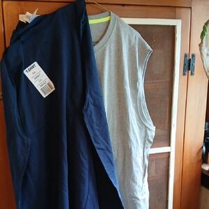 Fruit of the Loom Platinum Gray T-Shirt And One Gildan Ultra Cotton